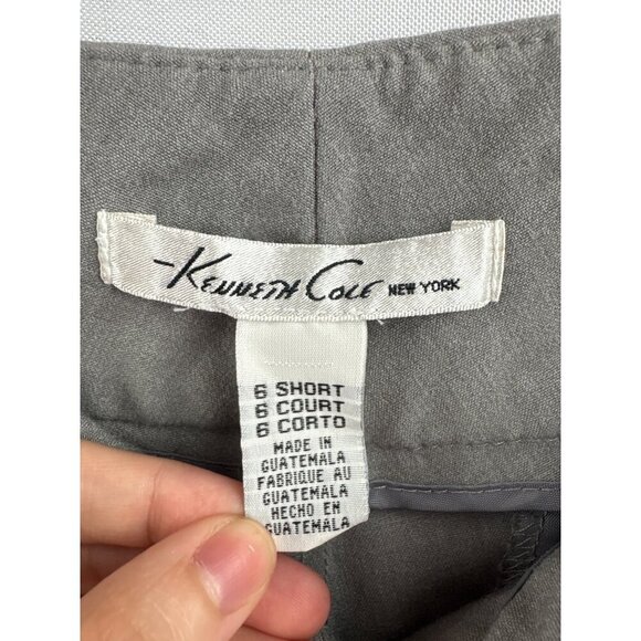 Kenneth Cole Womens Grey Dress Pants Size 6 Short - Picture 3 of 5